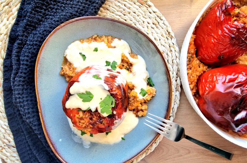 Пълнени чушки с кайма и ориз